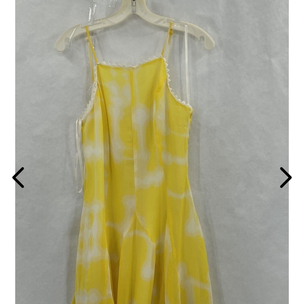 BCBGeneration Yellow and White Mini Dress
